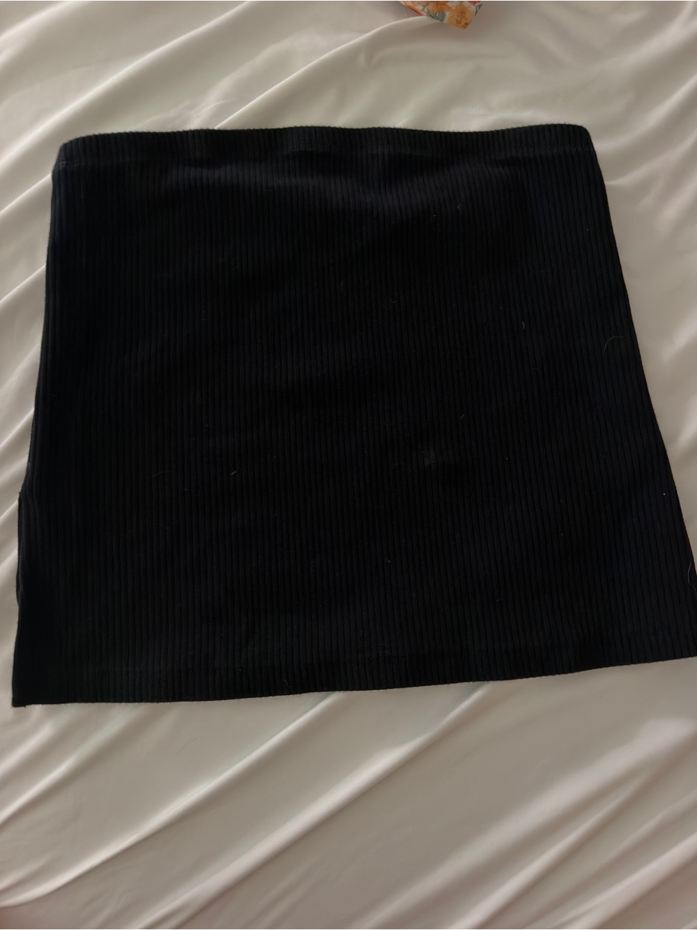 American Eagle Outfitters Black Ribbed Mini Skirt